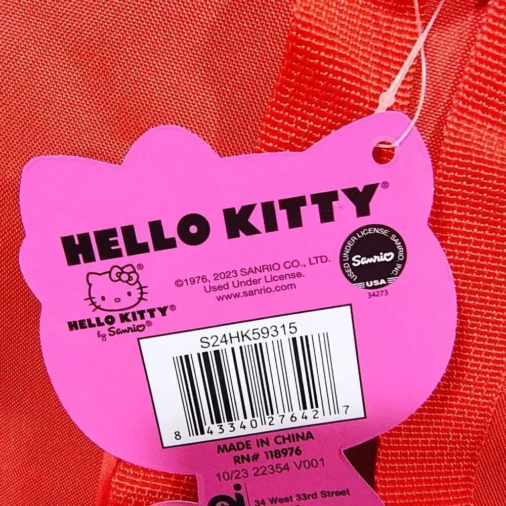 Hello Kitty Sanrio Red Mini Backpack -O - Picture 3 of 3